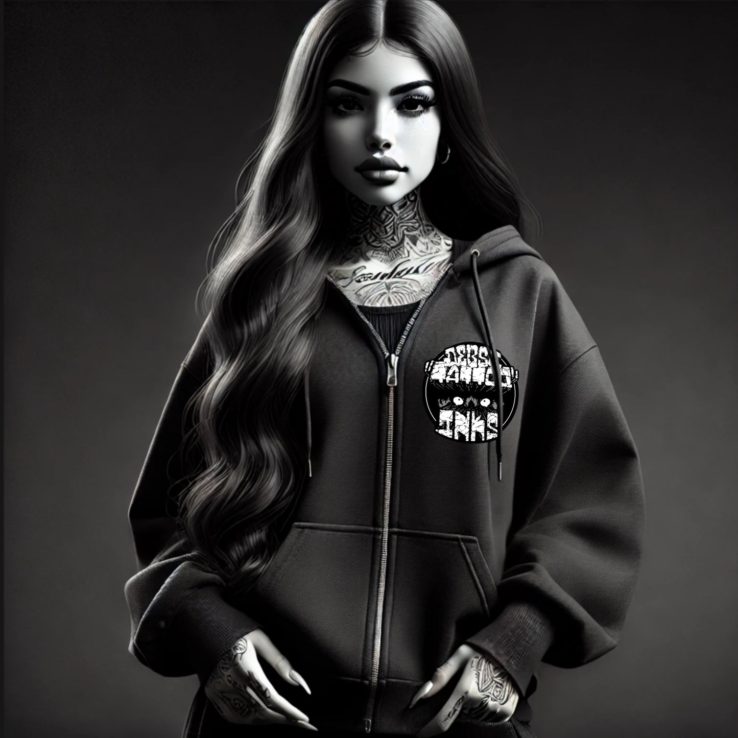 Debso Tattoo Inks / Woman's heavy blend zip hoodie