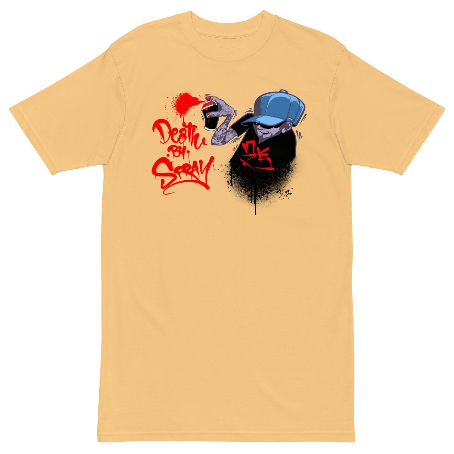 Death By Spray / Men’s premium heavyweight tee