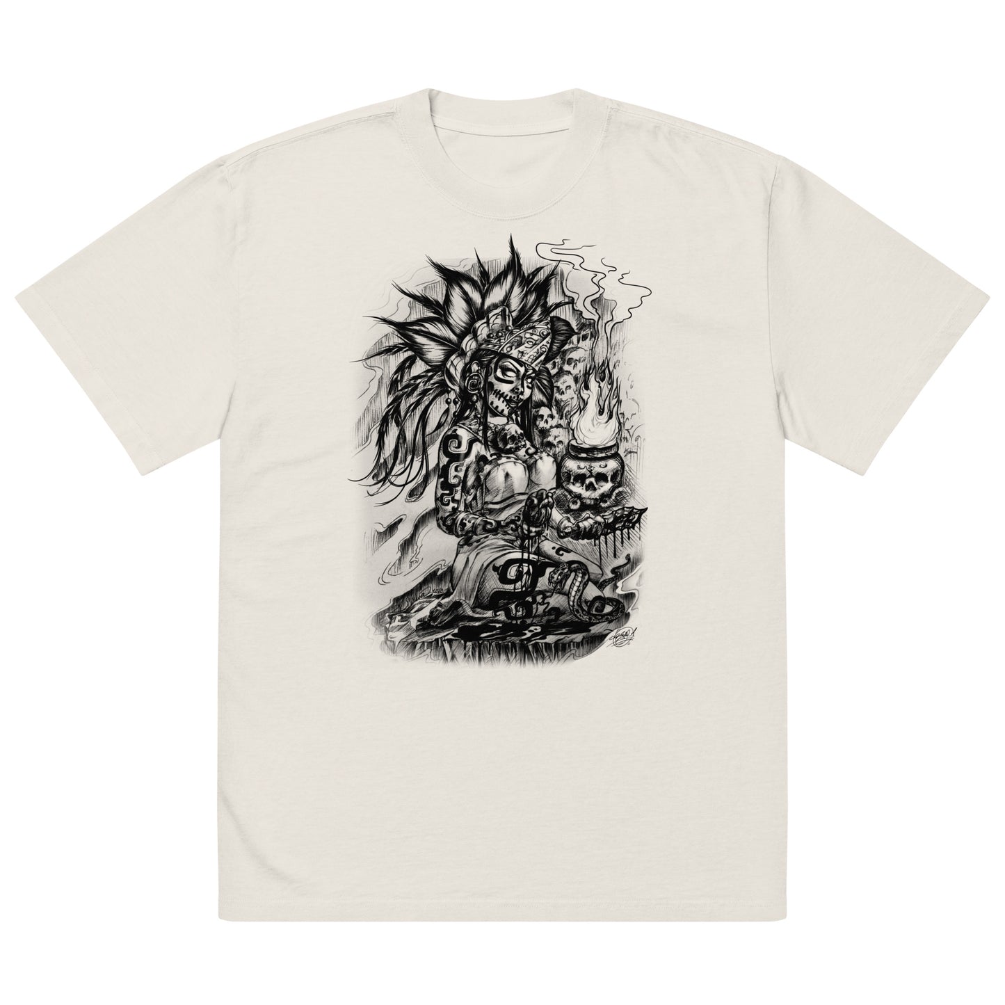 AZTECA / Oversized faded t-shirt