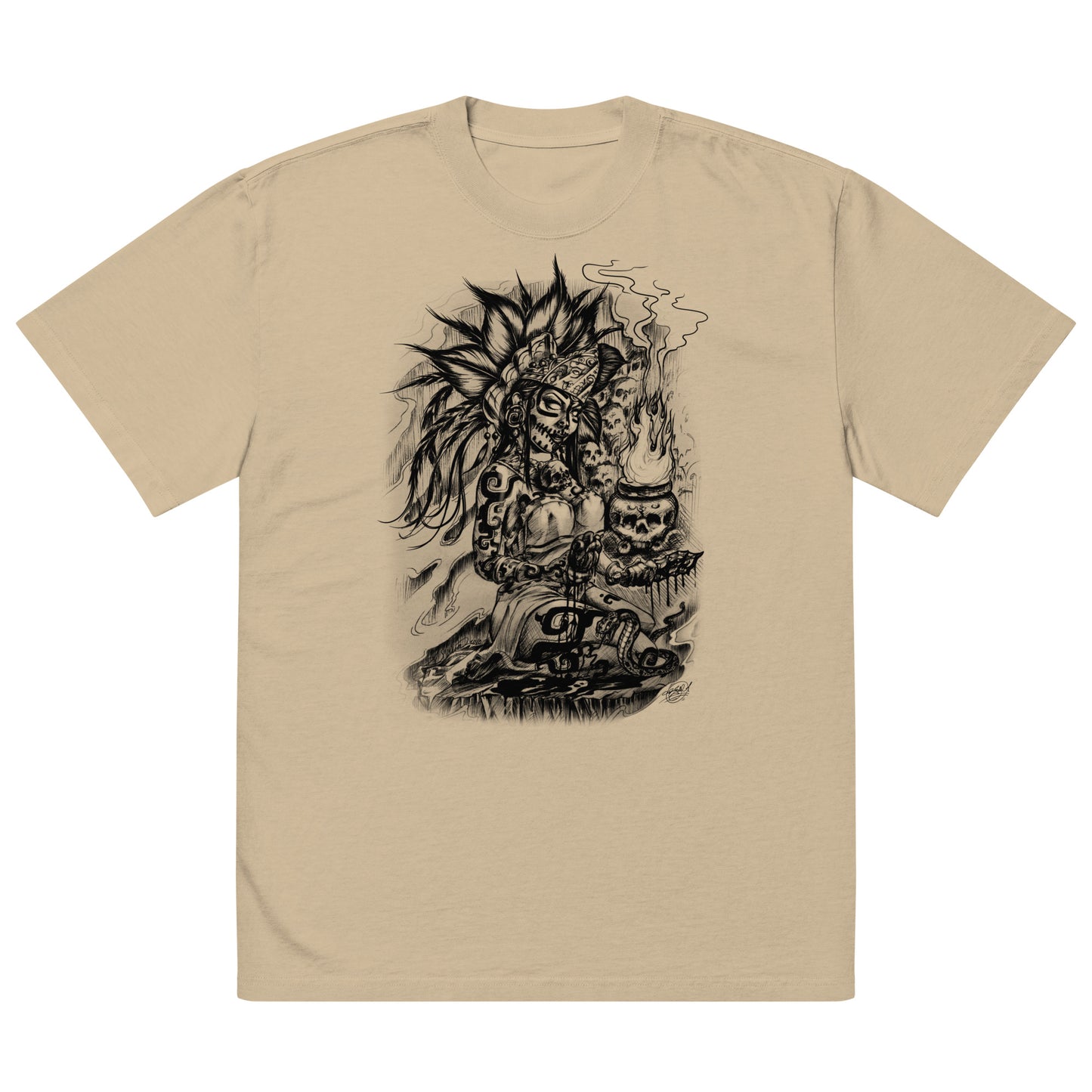 AZTECA / Oversized faded t-shirt