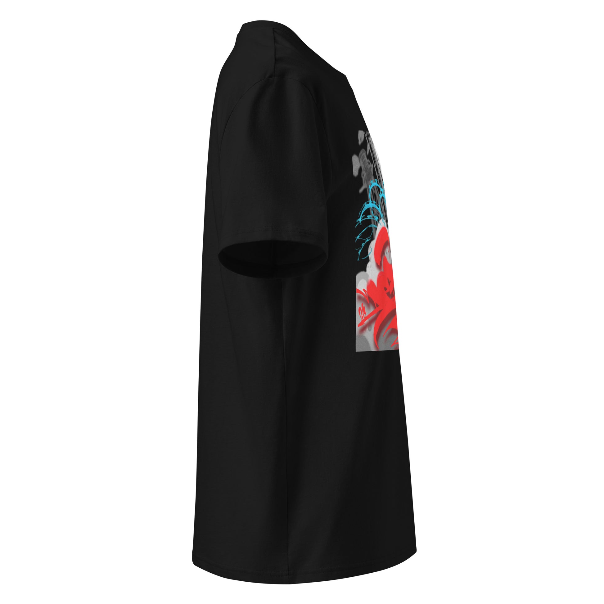 The Mission black DEBSO graphic tee right-side view